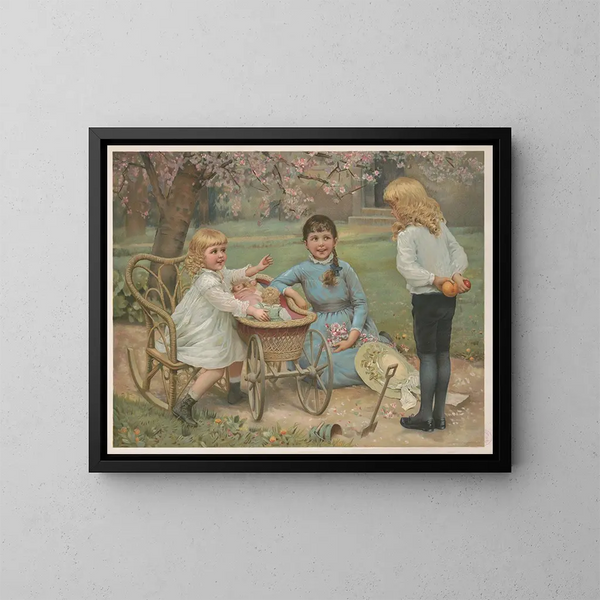 a destra o a sinistra - Louis Prang — quadro incorniciato alla parete