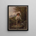 Ragazzo con i piedi nudi di Whittiers - Louis Prang — quadro incorniciato alla parete