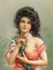 Donna con giglio - Louis Prang — vista dell’opera