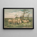 Studio di pecore secondo F. Brissot - Louis Prang Co — quadro incorniciato alla parete