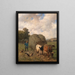 Carro di fieno - Louis Robbe — quadro incorniciato alla parete