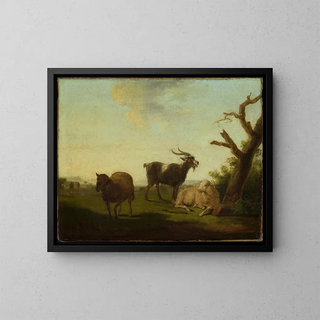 Pascolo - Louis Robbe — quadro incorniciato alla parete