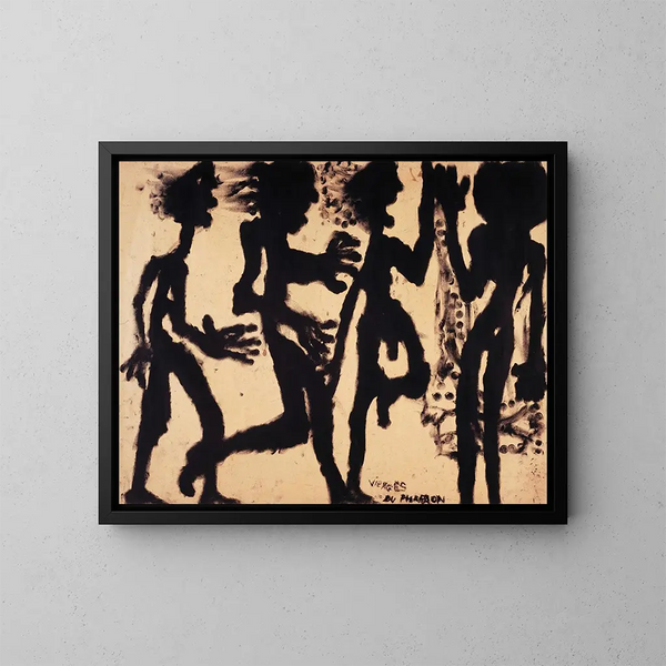 Le vergini faraoniche - Louis Soutter — quadro incorniciato alla parete