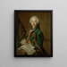 Ritratto di Arnoldus van Rijneveld - Louis Tocqué — quadro incorniciato alla parete