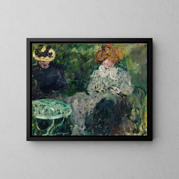 Al caffè Signora Victor e Signora Suzanne Valtat - Louis Valtat — quadro incorniciato alla parete