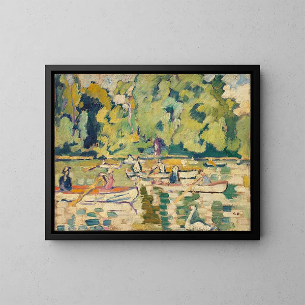 Barques dans le bois de Boulogne - Louis Valtat — quadro incorniciato alla parete
