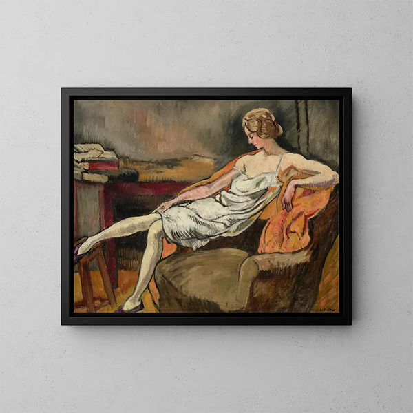 Donna su una poltrona - Louis Valtat — quadro incorniciato alla parete