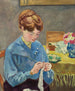 Donna che lavora a maglia - Louis Valtat — vista dell’opera