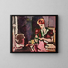 Giovane donna che cuce - Louis Valtat — quadro incorniciato alla parete