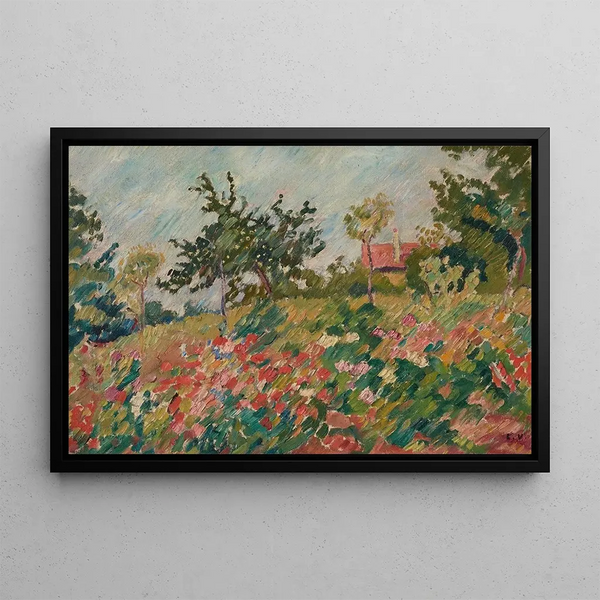 La Maison dans le jardin fleuri - Louis Valtat — quadro incorniciato alla parete