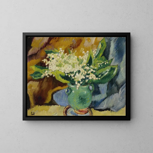 Il vaso di mughetti - Louis Valtat — quadro incorniciato alla parete