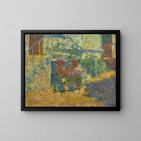 Le perron fleuri à Versailles - Louis Valtat — quadro incorniciato alla parete
