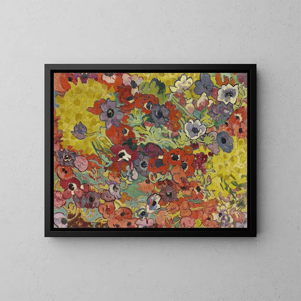 Parterre di fiori - Louis Valtat — quadro incorniciato alla parete