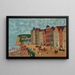 Bord de mer bagnanti e spiaggia - Louis Vivin — quadro incorniciato alla parete