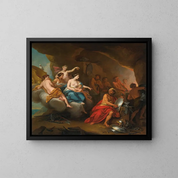 Venere nella forgia di Vulcano - Louis de Boullogne il Giovane — quadro incorniciato alla parete