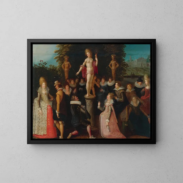 Omaggio a Venere - Louis de Caullery — quadro incorniciato alla parete