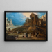 Scène galante dans des ruines romaines avec le temple de Vesta - Louis de Caullery — quadro incorniciato alla parete