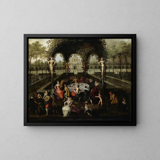 Louis de Caullery - Venus Bacchus and Ceres With Mortals in a Garden of Love.webp
