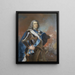 Auguste II le Fort 1670-1733 elettore di Sassonia re di Polonia - Louis de Silvestre — quadro incorniciato alla parete