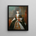 Ritratto di Maria Giuseppina d'Asburgo - Louis de Silvestre — quadro incorniciato alla parete