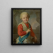 Ritratto di un principe - Louis de Silvestre — quadro incorniciato alla parete