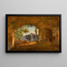 Una grotta con Castel Gandolfo in lontananza - Louise-Joséphine Sarazin de Belmont — quadro incorniciato alla parete