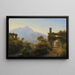 Rovine in un paesaggio italiano - Louise-Joséphine Sarazin de Belmont — quadro incorniciato alla parete