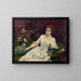 La Dame aux fleurs - Louise Abbema — quadro incorniciato alla parete