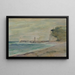 Paesaggio di spiaggia a Fécamp - Louise Abbema — quadro incorniciato alla parete