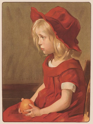 Louise Catherine Breslau - Fillette LOrange.webp