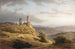 Paesaggio montano con una rovina - Louwrens Hanedoes — vista dell’opera