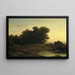 Vista nei boschi al tramonto - Louwrens Hanedoes — quadro incorniciato alla parete