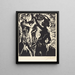 Adam e Eva La caduta dell'uomo - Lovis Corinth — quadro incorniciato alla parete