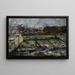 Vista dall'atelier di Monaco - Lovis Corinth — quadro incorniciato alla parete