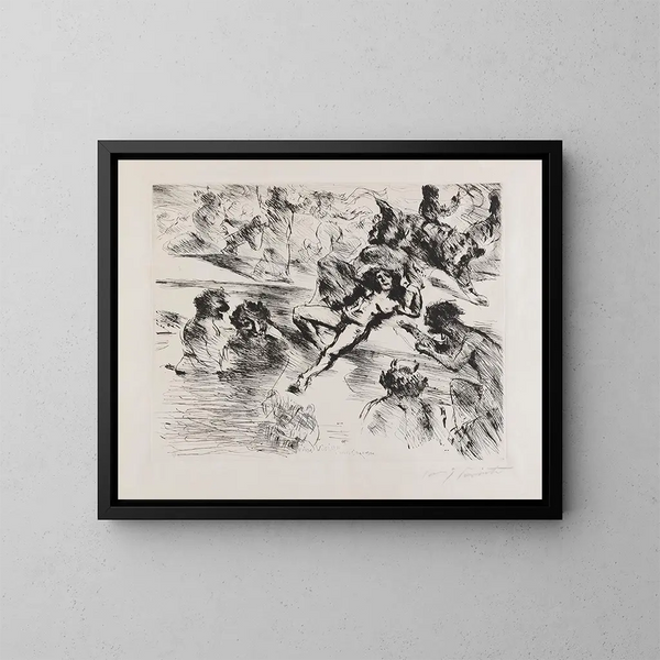 Una visione - Lovis Corinth — quadro incorniciato alla parete