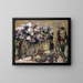 Fiori e ragazza Wilhelmine - Lovis Corinth — quadro incorniciato alla parete