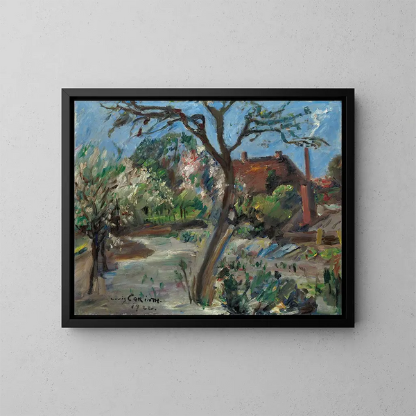 Paesaggio all'inizio della primavera - Lovis Corinth — quadro incorniciato alla parete