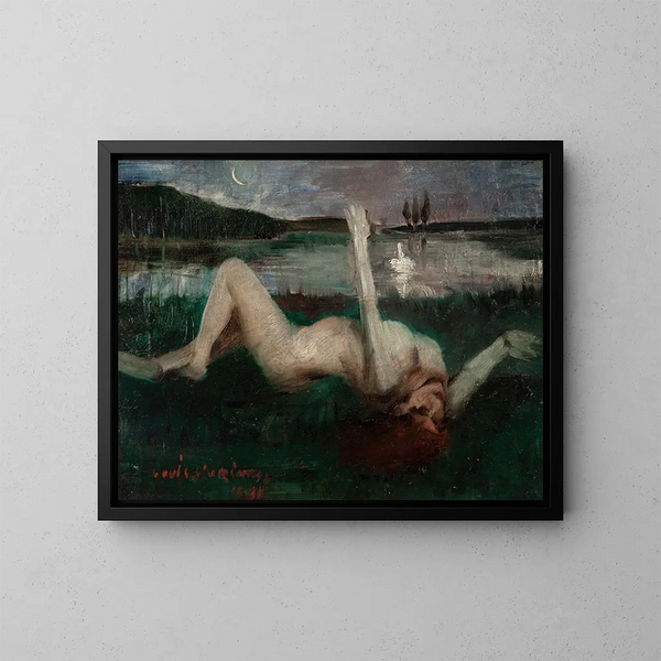 Léda - Lovis Corinth — quadro incorniciato alla parete