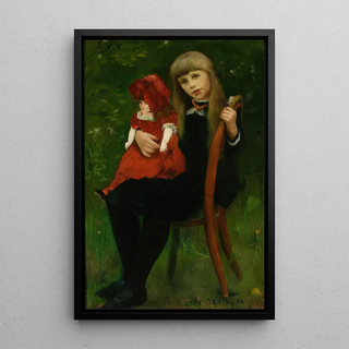 Lovis Corinth - Portrait of Anna Schaumburg with a doll.webp