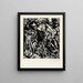 Donna nuda chinata all'indietro - Lovis Corinth — quadro incorniciato alla parete