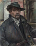 Autoritratto con cappello e cappotto - Lovis Corinth — vista dell’opera