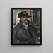 Autoritratto con cappello e cappotto - Lovis Corinth — quadro incorniciato alla parete
