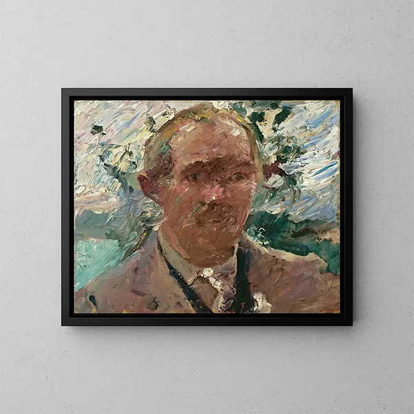 Autoritratto al Walchensee - Lovis Corinth — quadro incorniciato alla parete
