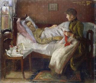 Lovis Corinth - The Artists Father in his Sickbed.webp