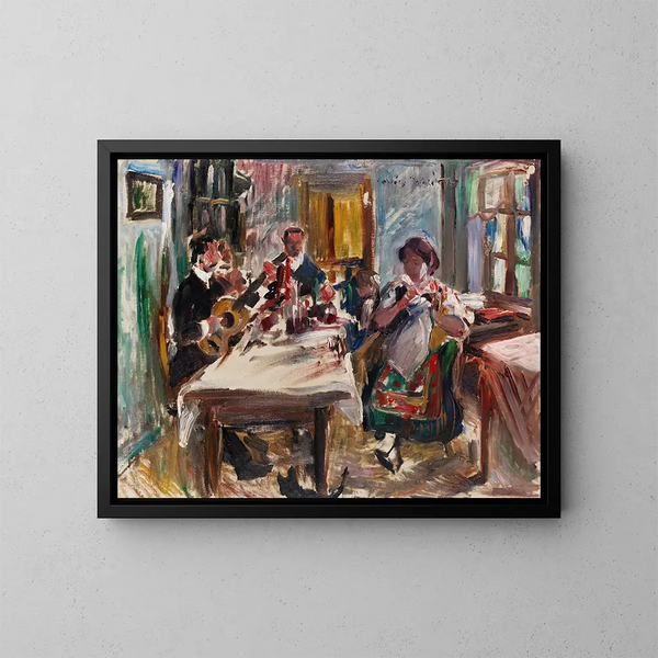 Sala contadina tirolese - Lovis Corinth — quadro incorniciato alla parete
