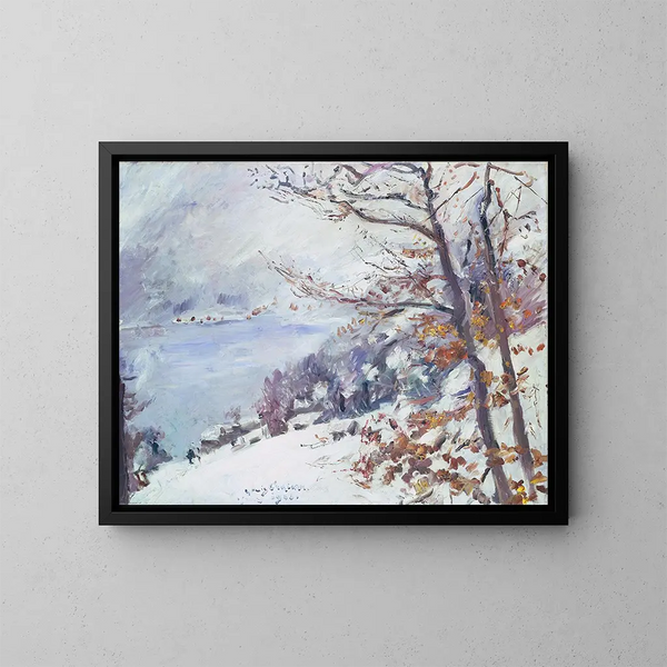 Walchensee in inverno - Lovis Corinth — quadro incorniciato alla parete