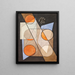 Composition con cerchi simmetrici - László Moholy-Nagy — quadro incorniciato alla parete