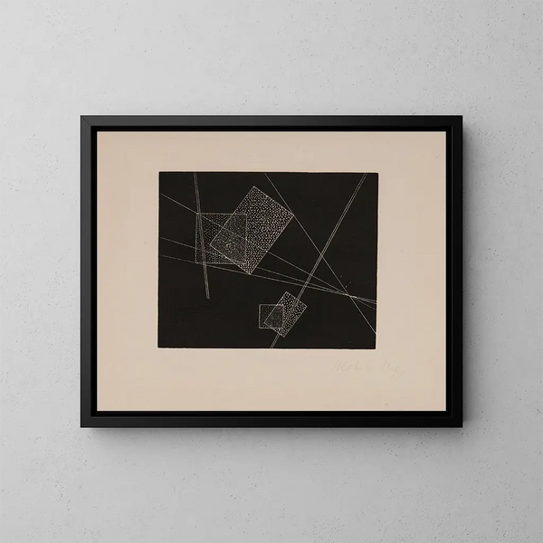 Piani e bande - László Moholy-Nagy — quadro incorniciato alla parete