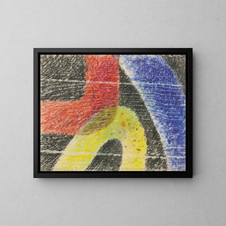 senza titolo J Sotto i campi per Ernst Kallai - László Moholy-Nagy — quadro incorniciato alla parete