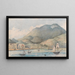 Vista di Hobart, Tasmania - Lt Gen Charles Emilius Gold — quadro incorniciato alla parete